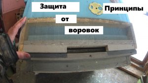 Принцип работы защитных приспособлений против пчёл воровок