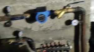 Заполнение и опрессовка системы тёплого пола.