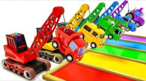 Малышка Акула + песня «Бинго» — «Кран поднимает грузовики» — детские стишки и песенки