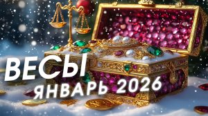 Весы - гороскоп на январь 2026 года. Время любить и быть любимыми ❤️_🔥 Род, семья, дети.