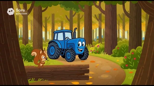 КЛАССНЫЙ СИНИЙ ТРАКТОР И ЕГО ЛЕСНЫЕ ДРУЗЬЯ ВЕСЕЛАЯ ПЕСНЕКА ДЛЯ ДЕТЕЙ МУЗЫКА ДЛЯ МАЛЕНЬКИХ