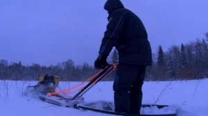 Мотобуксировщик Тягун.Испытание и мелкие доработки.