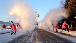 Зима в китае