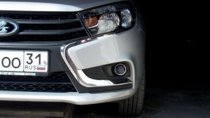 Lada Vesta 1G. ПТФ 01. Установка кронштейнов и ПТФ в бампер.