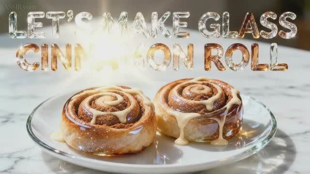 Стеклянные пироженые АСМР [AI ASMR] 🍰 Сладкое чудо и магия вкуса: пальчики оближешь! АСМР [AI ASMR]