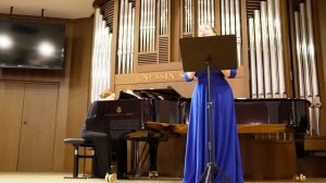 Евгения Шпиллер исполняет романс Чайковского «Усни». Фортепиано — Ольга Воробьёва