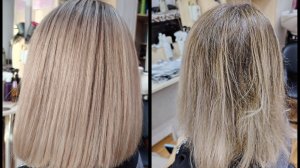 Мелирование с притемнением корней