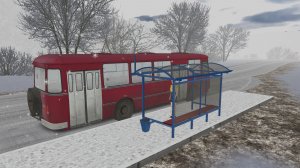 Поездка на ЛиАЗ-677М по маршруту №1 по карте Нилово