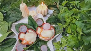 Интересный завтрак! Подача супер!😍😍😍