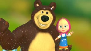 МАША И МЕДВЕДЬ. РАСКРАСКА С МАШЕЙ.