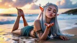 Она рисует не кистью. Она рисует — вниманием.