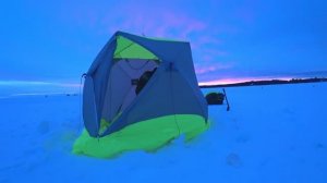 Ночь в палатке. Белое море. Пурнема. 04.02.24. Навага. Хорошо отловил и рад)