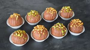 Пирожное КАРТОШКА 🔥 Медовик с вишней и Дубайский шоколад