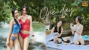 Отличная однодневная поездка в кемпинг с двумя девушками на водопаде Сарабури