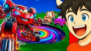 МУЛЬТИКИ ПРО МАШИНКИ 🚗  МОЛНИЯ МАКВИН ПРОХОДИТ ПОЛНЫЙ АПГРЕЙД И ОТПРАВЛЯЕТСЯ В ДАЛЕКОЕ ПУТЕШЕСТВИЕ