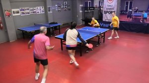 Минин/Шамахова (1253) - Крутов/Игнатьева (500) 14.12 Парный турнир по настольному теннису СПб