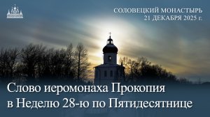 Слово иеромонаха Прокопия в Неделю 28-ю по Пятидесятнице, 2025