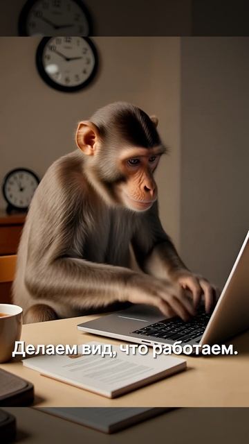 Мартышка объясняет работу