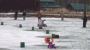 поимка форели на жерлицу