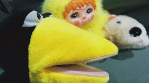 Новый друг❤️ ворона Ася и Тимошка