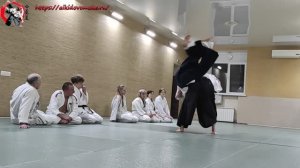 Бросок через бедро и другие техники Айкидо.