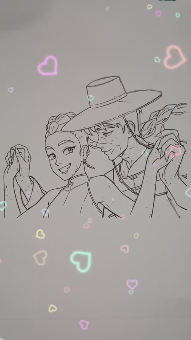 ✨️Coloring K-POP Demon Hunters ✨️ #art #coloring #shorts #kpop