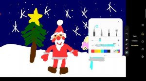 Я рисую НОВОГОДНЕЮ КАРТИНУ