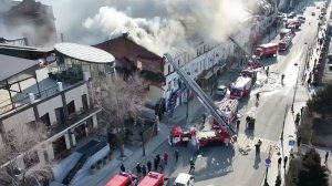 Административное здание загорелось во Владивостоке. 10 человек эвакуировано