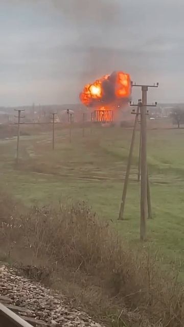 Герань атакует ж/д мост в Одесской области! смотреть онлайн