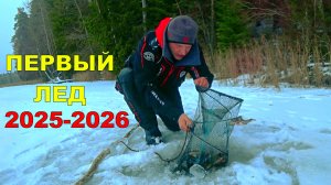 Рыбалка на жерлицы. Бешеный клев окуня на блесну и безмотылку. Первый лед окреп. Зимняя рыбалка 2025