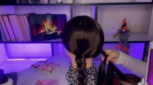 АСМР🪮РАСЧЕСЫВАНИЕ ВОЛОС/собираю дочку в школу