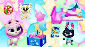 Зимняя обнова в игре том и его друзья1 пижамная вечеринка 🛏️👕🩳🎉💃❄️