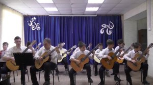 Ансамбль гитаристов Motus vita Выйду ль я на реченьку