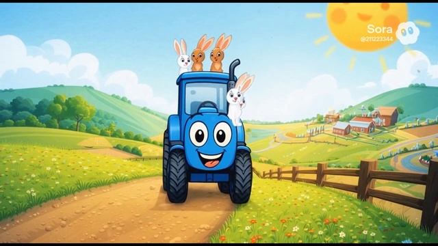 ПОДБОРКА ДЕТСКИХ ПЕСЕНОК ПРО ВЕСЁЛЫЙ ТРАКТОР! ТРАКТОР ТУ - ТУ! КЛАССНЫЕ МАШИНКИ И ЗВЕРЯТА