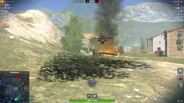 бой на танке -- XM66F -- ( 5727 урона ) смотреть онлайн