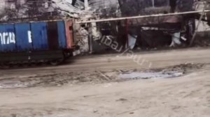 Танки-контейнеры на одном из участков фронта