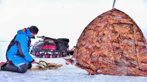 НАШЕЛ ТРОПУ КРОКОДИЛОВ😱!!! ОДИН НА ЛЬДУ С НОЧЕВКОЙ. Зимняя рыбалка.