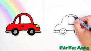 Как нарисовать машину 🚗 Видео для детей 😉