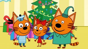 Три кота - видео поздравление с Новым годом для двух мальчиков