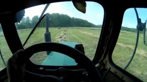 Досушиваем и убираем сено. Не без поломок. Причина почему гнёт щиток подборщика ПР-110 Унисибмаш.