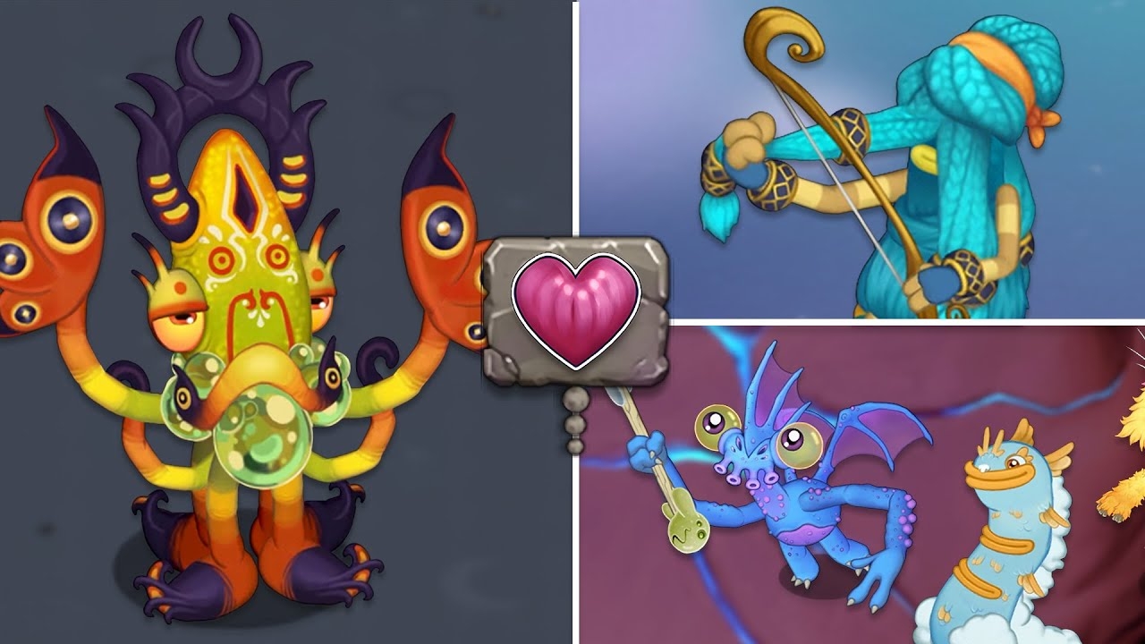 Эпический КАЛЬПРИЗ, Эпическая РУБА, Редкие Трёхэлементные Монстры Островка Тени My Singing Monsters