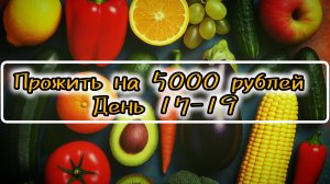 Прожить на 5000 рублей 4 недели. День 17-19