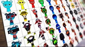 челик рисует спрунки всех персонажей часть 2