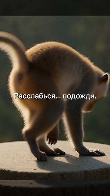 Мартышка объясняет отдых