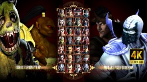 Игра за Springtrap & Duroc в Mortal Kombat Komplete Edition на PC Expert в 4K