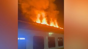 Электричка загорелась в Электрогорске