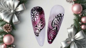 Стильный новогодний нейл-арт. МК