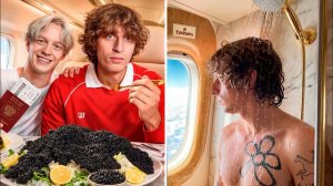 Попали на САМОЛЁТ ДЛЯ МИЛЛИАРДЕРОВ (1 Класс Emirates за 1.500.000₽)