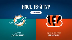 НФЛ. 16-й тур. «Майами» — «Цинциннати» (обзор)