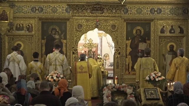 21.12.2025 Литургия. Неделя 28-я по Пятидесятнице. Прп. Патапия смотреть онлайн